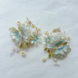 Fresh Butterfly Shape Resin Girls Party Earring