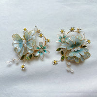 Fresh Butterfly Shape Resin Girls Party Earring