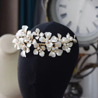 Beige Flower  Resin Handmade Barrettes