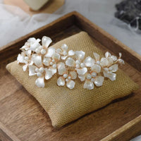 Beige Flower  Resin Handmade Barrettes