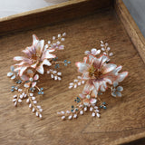 Hanmdade Flower  Long Tassel Girls Earring