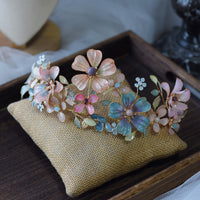 Gorgeous Colorful Flower Wedding Tiaras Headpieces