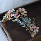 Gorgeous Colorful Flower Wedding Tiaras Headpieces