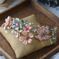 Gorgeous Colorful Flower Wedding Tiaras Headpieces