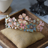 Gorgeous Colorful Flower Wedding Tiaras Headpieces