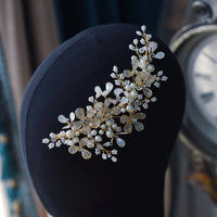 Champagne Long Beadings Brides Barrttes Headwear