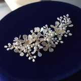 Champagne Long Beadings Brides Barrttes Headwear