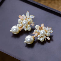 Cute Retro Earring clip Jewelry Baroque earrings