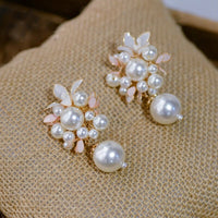 Cute Retro Earring clip Jewelry Baroque earrings