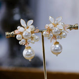 Cute Retro Earring clip Jewelry Baroque earrings