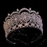 Bohemian Grean Zircon Tiara Headpieces Wedding Crown