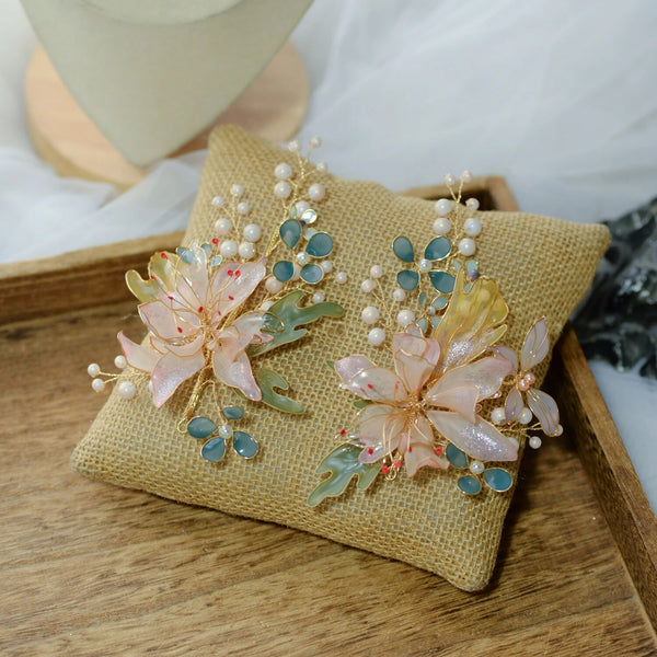 Gorgeous Handmade Brides Flowers Barrettes Headpieces Jewelry