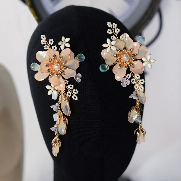 Gorgeous Leaves Brides Ear clip Evening Earrings Prom Earring