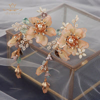 Gorgeous Leaves Brides Ear clip Evening Earrings Prom Earring