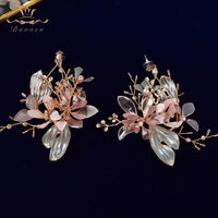 Gorgeous Leaves Brides Ear clip Evening Earrings Prom Hair Jewelry Earring