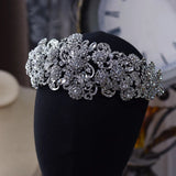 Gorgeous Zircon Crystal Oversize Wedding Tiara Headpieces