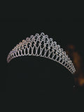 Simple CZ Crystal Bridal Tiaras Hairbands Brides Crowns