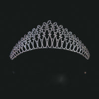 Simple CZ Crystal Bridal Tiaras Hairbands Brides Crowns