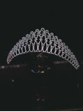 Simple CZ Crystal Bridal Tiaras Hairbands Brides Crowns