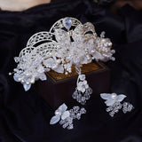 Elegant White Princecc Flowwer Tiaras Headpieces