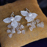 Elegant White Princecc Flowwer Tiaras Headpieces