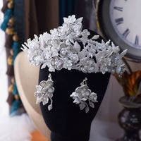 Romantic White Princecc Flowwer Bridal Tiaras Headpieces