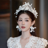 Romantic White Princecc Flowwer Bridal Tiaras Headpieces