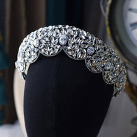 Baroque Zircon Bridal Tiaras Crowns Headpieces