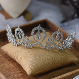 Vintage Silver Crystal Wedding Bridal Tiaras Crowns