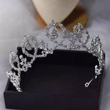 Vintage Silver Crystal Wedding Bridal Tiaras Crowns