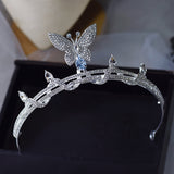 Butterfly Shape Wedding Crystal Tiaras Crown