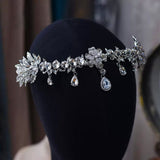 European Zircon Crystal Brides Forehead Tiara Hair Accessory