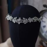 Korean Flower shape Crystal Brides Tiaras Hair Accessory