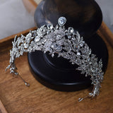 European Silver Zricon Crysatl Brides Tiaras Wedding Headpieces