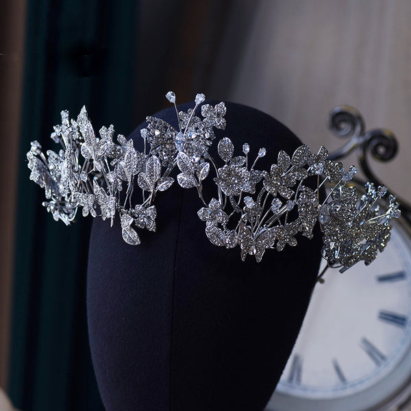 Gorgeous Zircon Crystal Wedding Tiaras Crown Headpieces