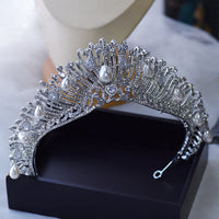 Princess Zircon&Pearls Wedding Tiaras Crown