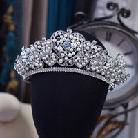 Elegant Zircon Crystal Wedding Tiaras Crown Headpieces