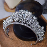 Elegant Zircon Crystal Wedding Tiaras Crown Headpieces