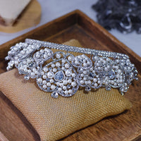 Elegant Zircon Crystal Wedding Tiaras Crown Headpieces