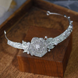 Fashion Pearls Wedding Plated Crystal Tiaras Crown