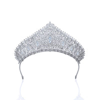 Luxurious Full Zircon Crystal Wedding Tiaras Crowns Brides Headpieces