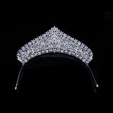 Luxurious Full Zircon Crystal Wedding Tiaras Crowns Brides Headpieces