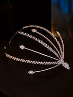 Irregular Wedding Crystal Tiara Head wear Brides Crown