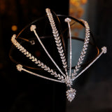 Irregular Wedding Crystal Tiara Head wear Brides Crown