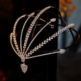 Irregular Wedding Crystal Tiara Head wear Brides Crown