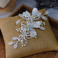 Romantic Sweet White Color Brides Barrettes Head Wear Tiaras