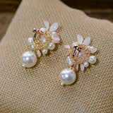 Cute Retro Earring clip Jewelry Baroque earrings