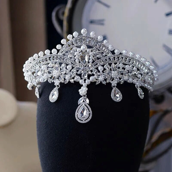 Sparkle Pearls Brides Tiaras Headpieces Headbands