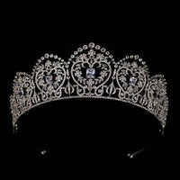 Royal Silver Crystal Wedding Bridal Tiaras Crowns