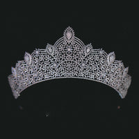 Oversize CZ Crystal Bridal Tiaras Hairbands Brides Crowns